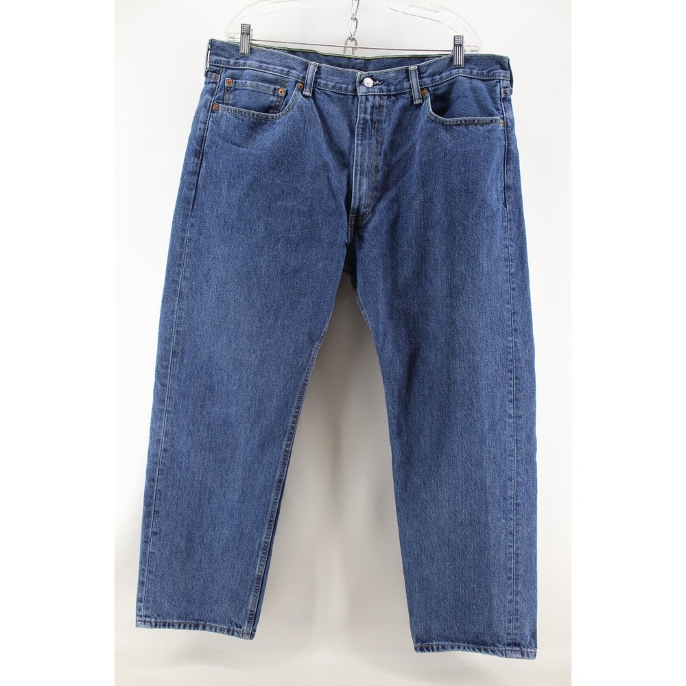Levis Men's‎ 505 Regular Fit Straight Jeans Size 40X30 Red Tab
